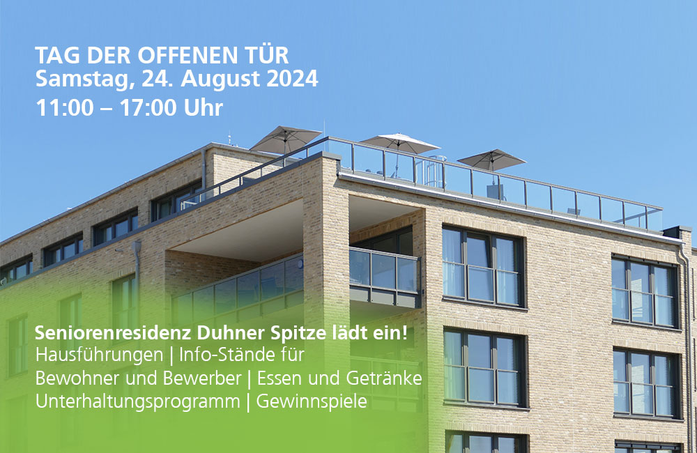 Große Eröffnungsfeier in der neuen Seniorenresidenz Duhner Spitze am Samstag, 24.08.2024