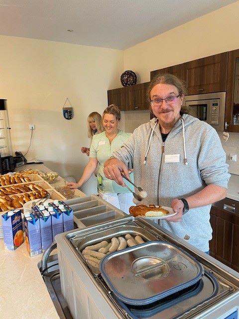 Weisswurstfruehstueck im Haus Urban